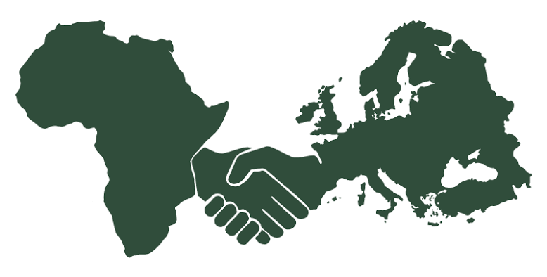 Africa and Europe joined by a handshake